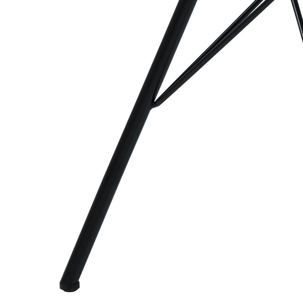 Krzesło NILS żółty sztruksowy z czarną podstawą Home Essentials Eye on Design