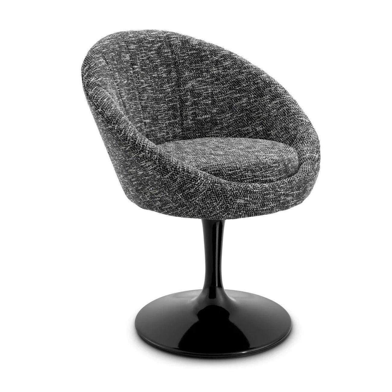 Krzesło O'NEILL ciemnoszary z czarną podstawą Eichholtz Eye on Design