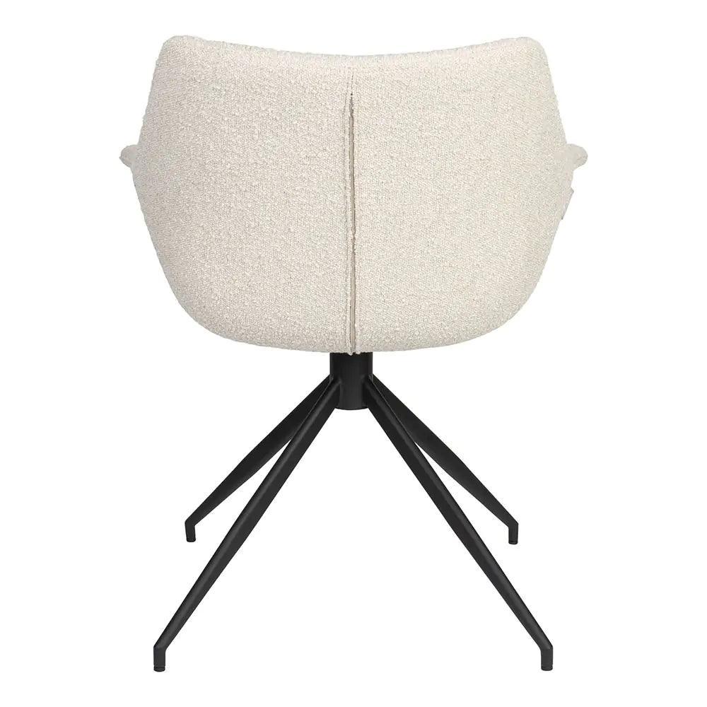 Krzesło obrotowe DOULTON biały boucle Zuiver Eye on Design