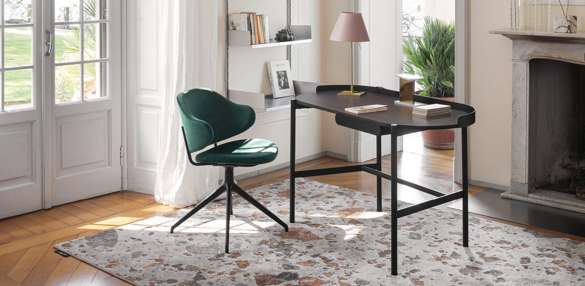 Krzesło obrotowe HOLLY ciemnobeżowa ekoskóra Calligaris Eye on Design