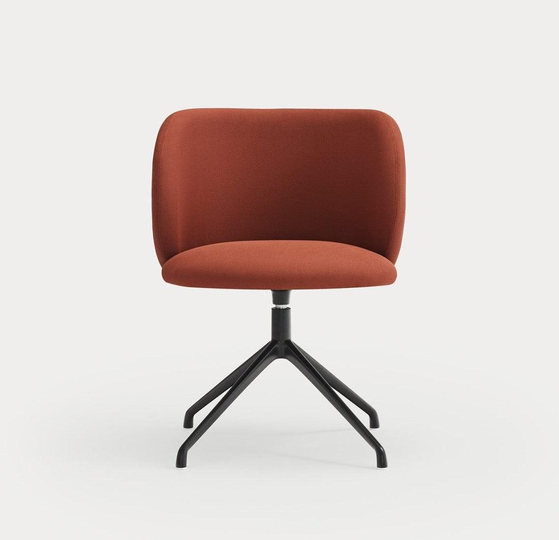 Krzesło obrotowe MOGI czerwony z czarną podstawą Teulat Eye on Design