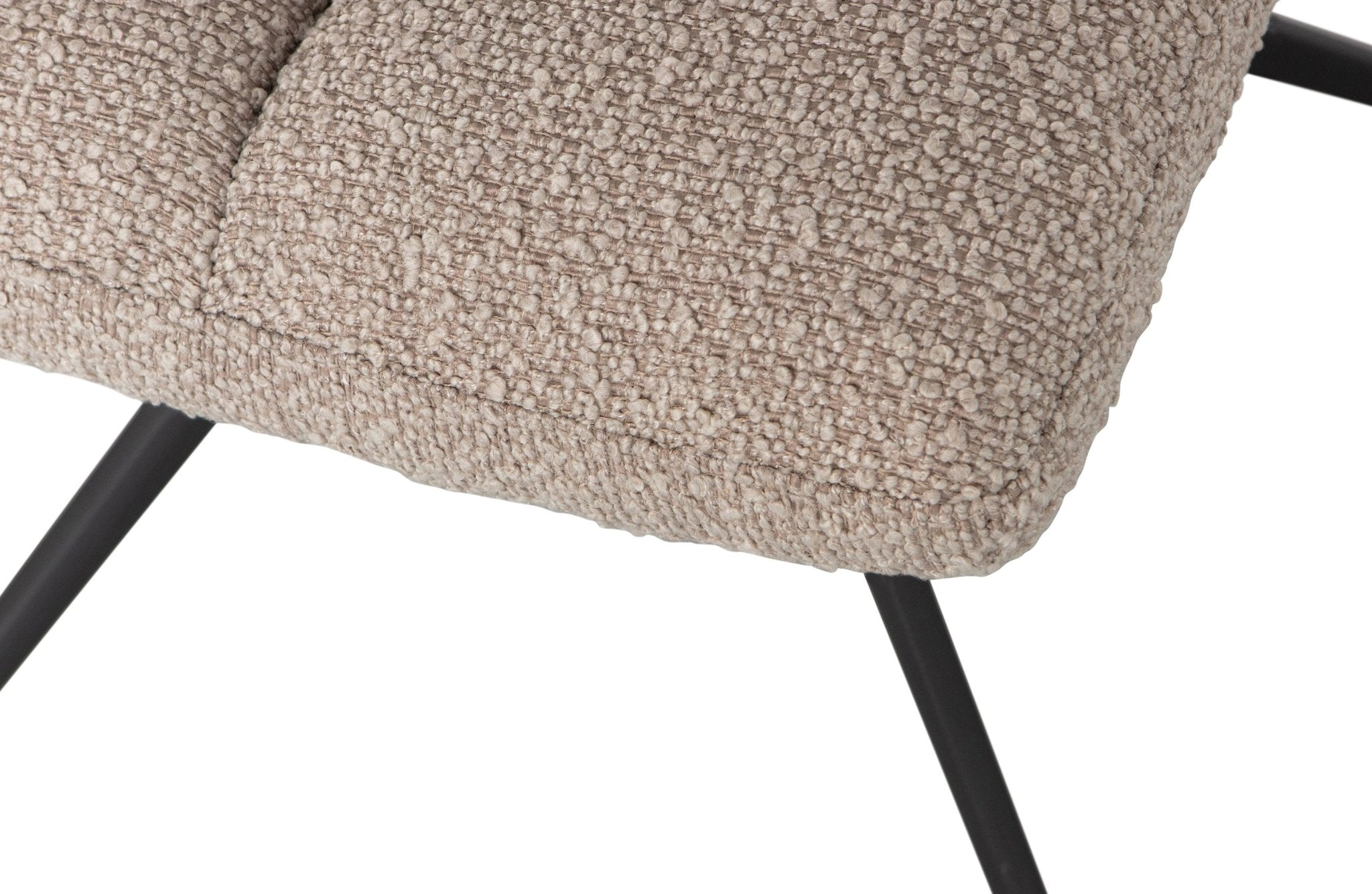 Krzesło obrotowe VINNY boucle piaskowy Woood Exclusive Eye on Design