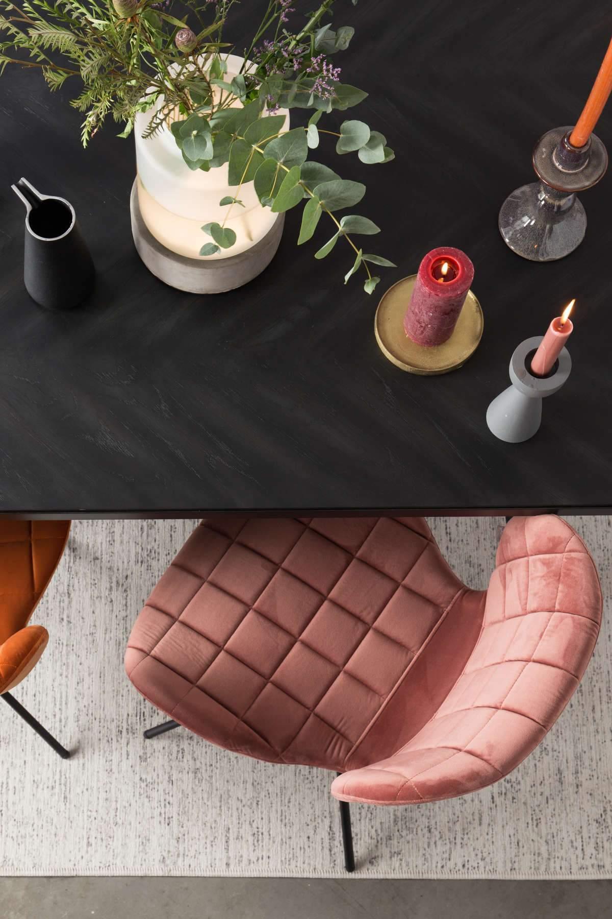 Krzesło OMG VELVET różowy Zuiver Eye on Design