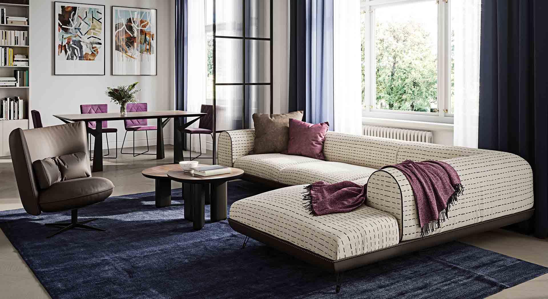 Krzesło QUILTED LINE ciemnoszary Liu Jo Living Eye on Design