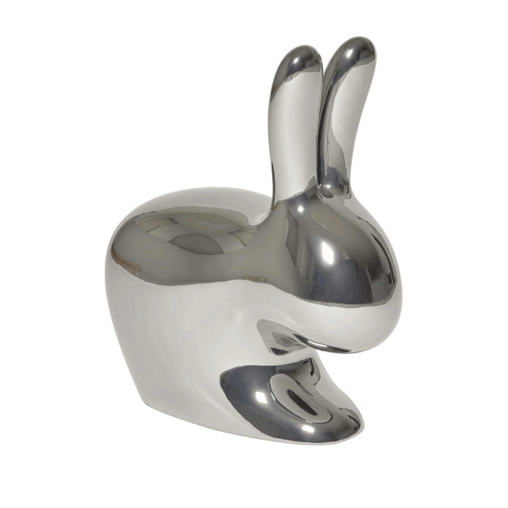 Krzesło RABBIT METALLIC srebrny Qeeboo Eye on Design
