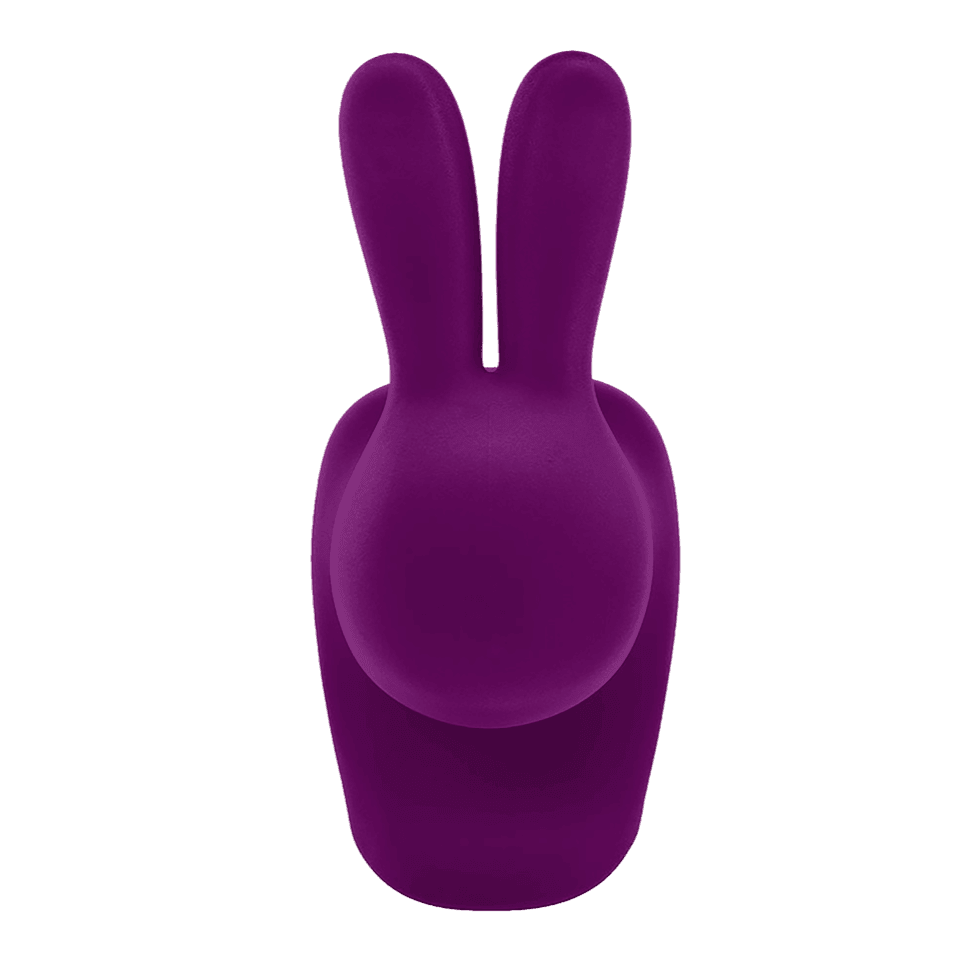 Krzesło RABBIT VELVET fioletowy Qeeboo Eye on Design