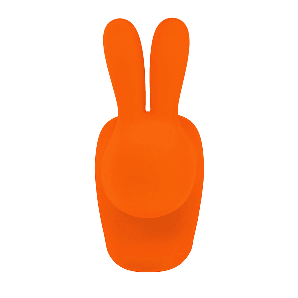 Krzesło RABBIT VELVET pomarańczowy Qeeboo Eye on Design