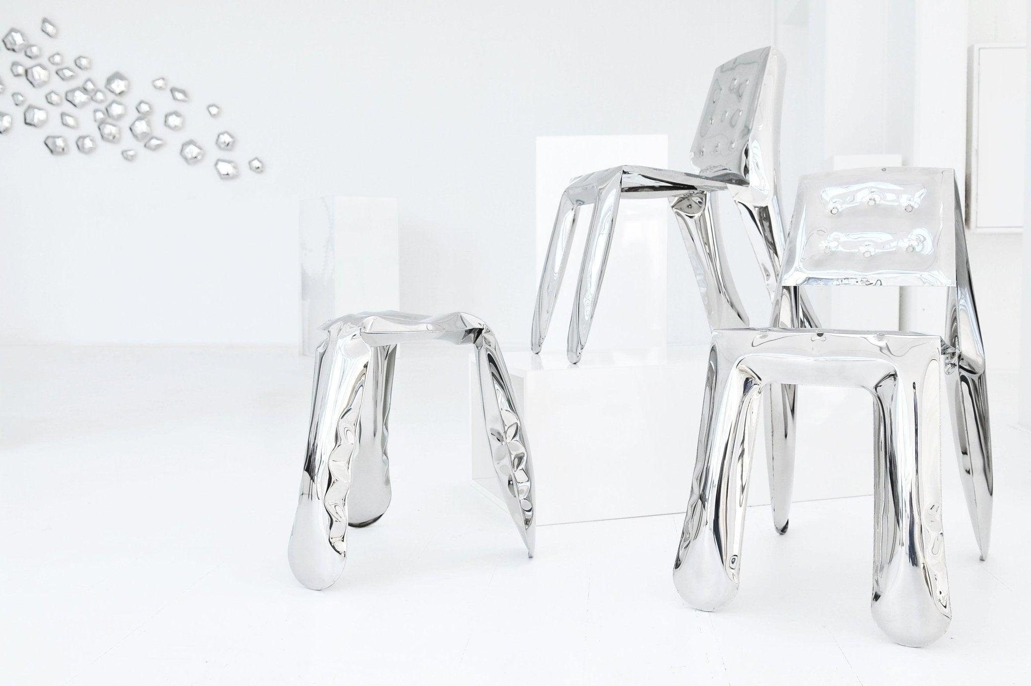 Krzesło stalowe CHIPPENSTEEL 0.5 inox Zieta Studio Eye on Design