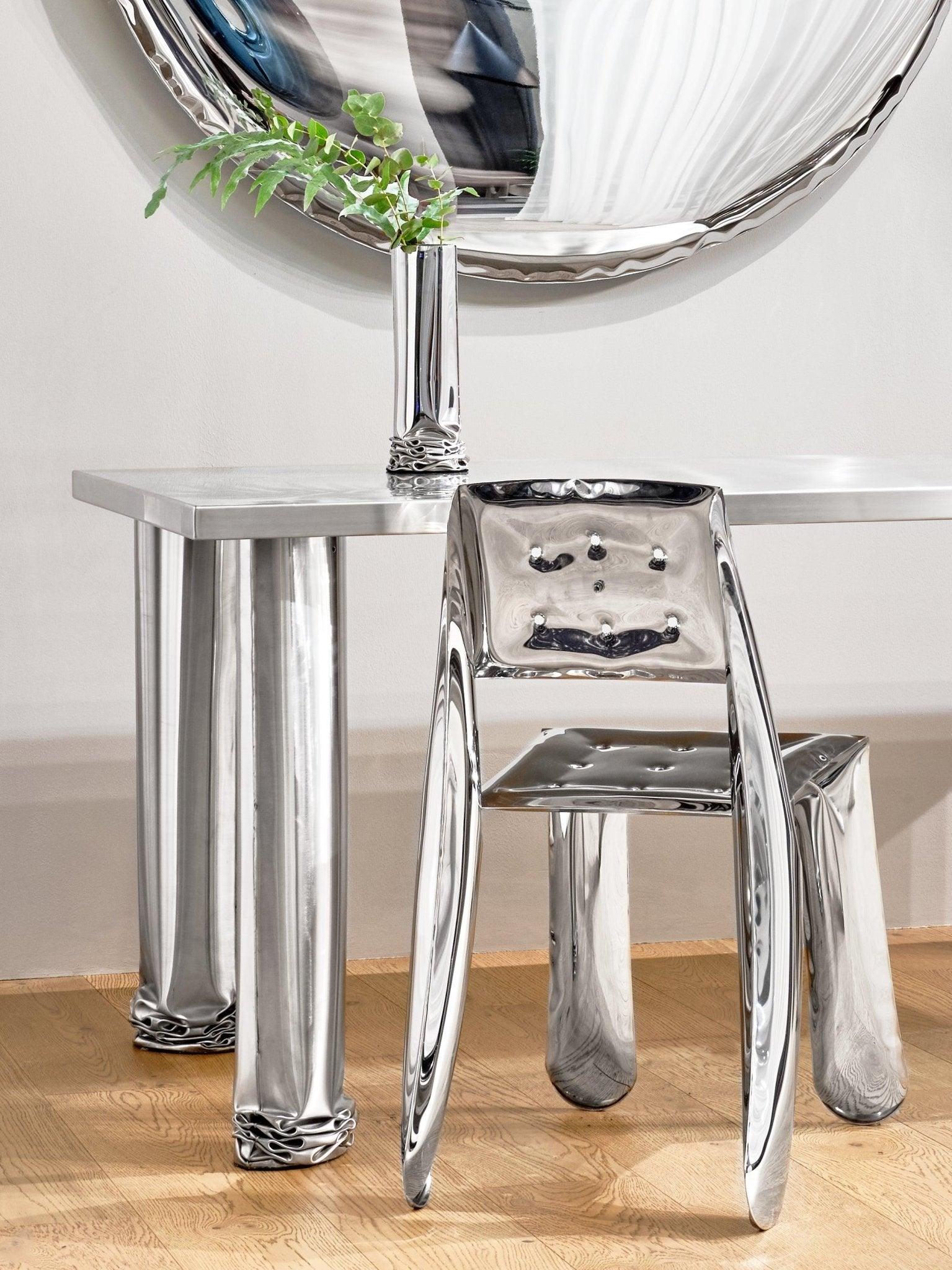 Krzesło stalowe CHIPPENSTEEL 0.5 inox Zieta Studio Eye on Design