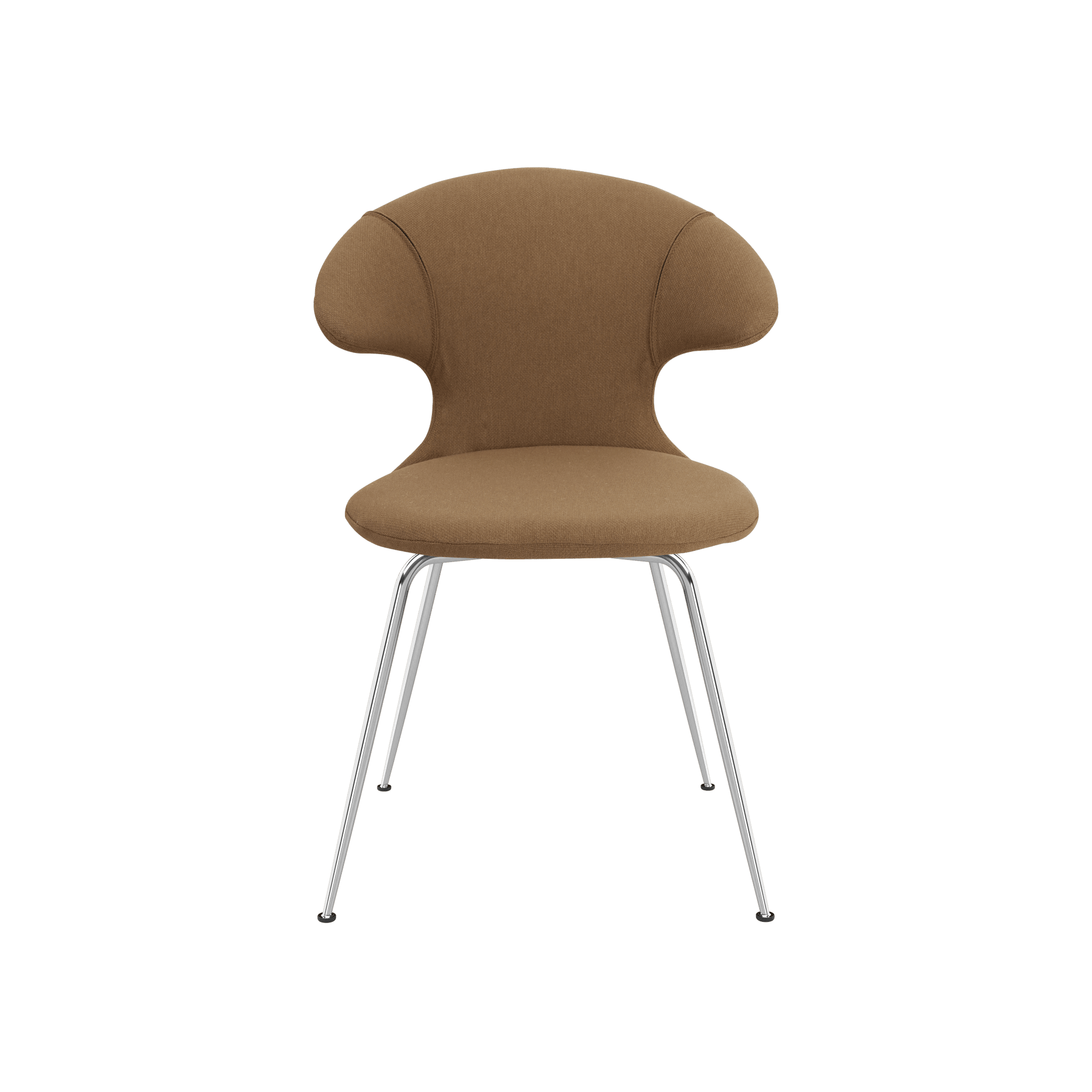 Krzesło TIME FLIES cynamonowy ze srebrną podstawą UMAGE Eye on Design