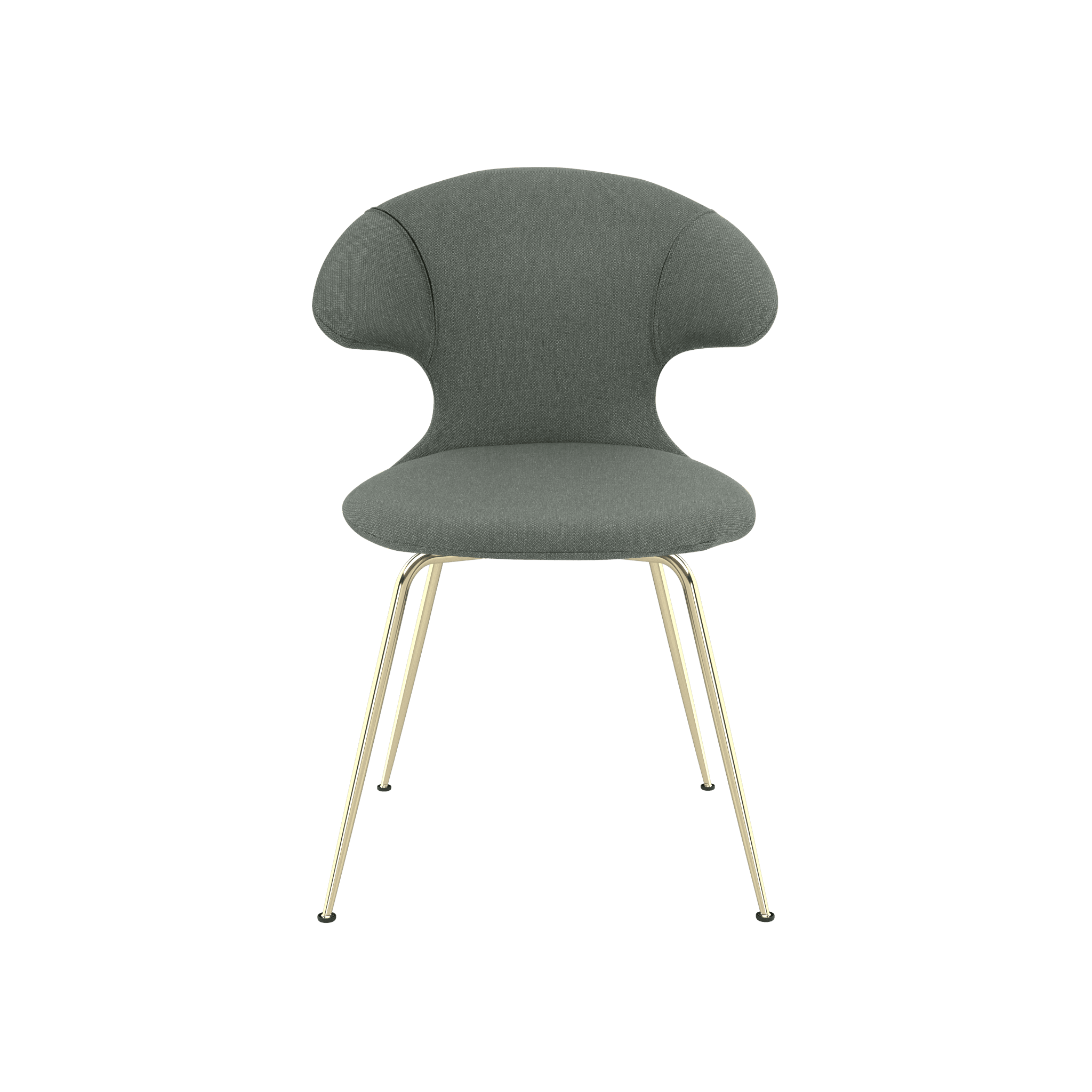 Krzesło TIME FLIES szałwiowy ze złotą podstawą UMAGE Eye on Design