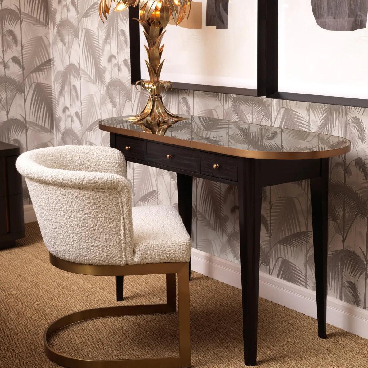 Krzesło w tkaninie boucle BOFINGER kremowy Eichholtz Eye on Design