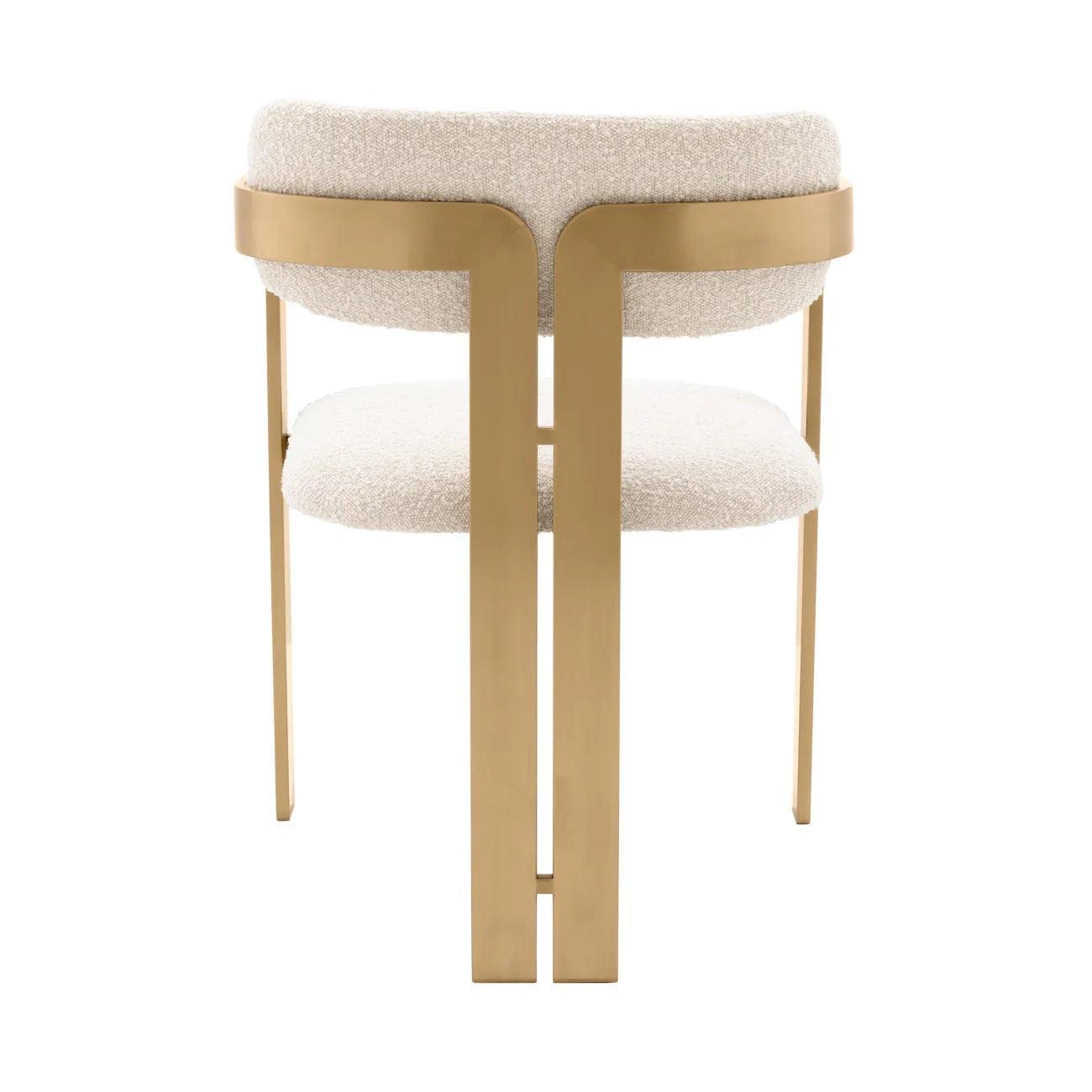 Krzesło w tkaninie boucle DONATO kremowy Eichholtz Eye on Design