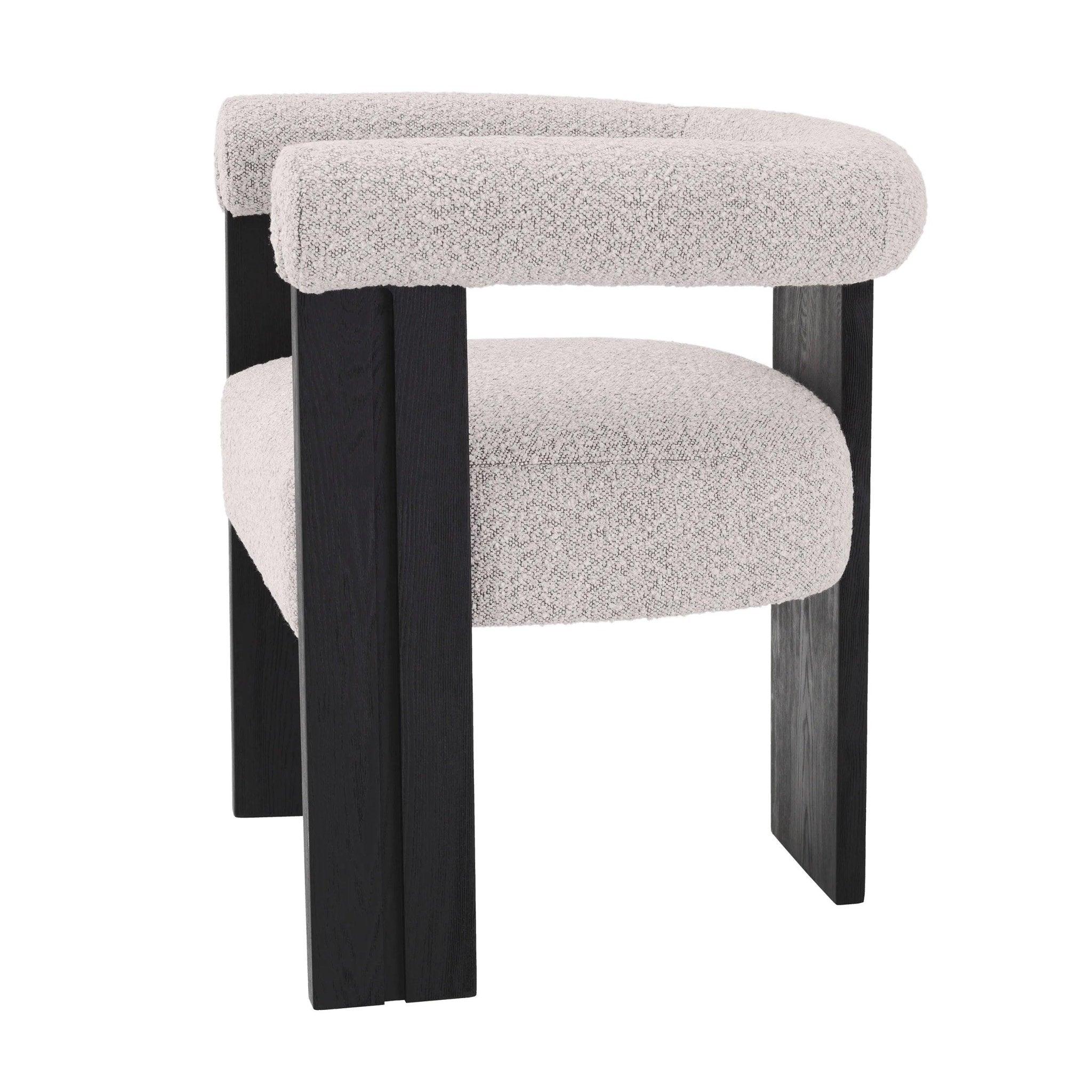 Krzesło w tkaninie boucle PERCY szary Eichholtz Eye on Design