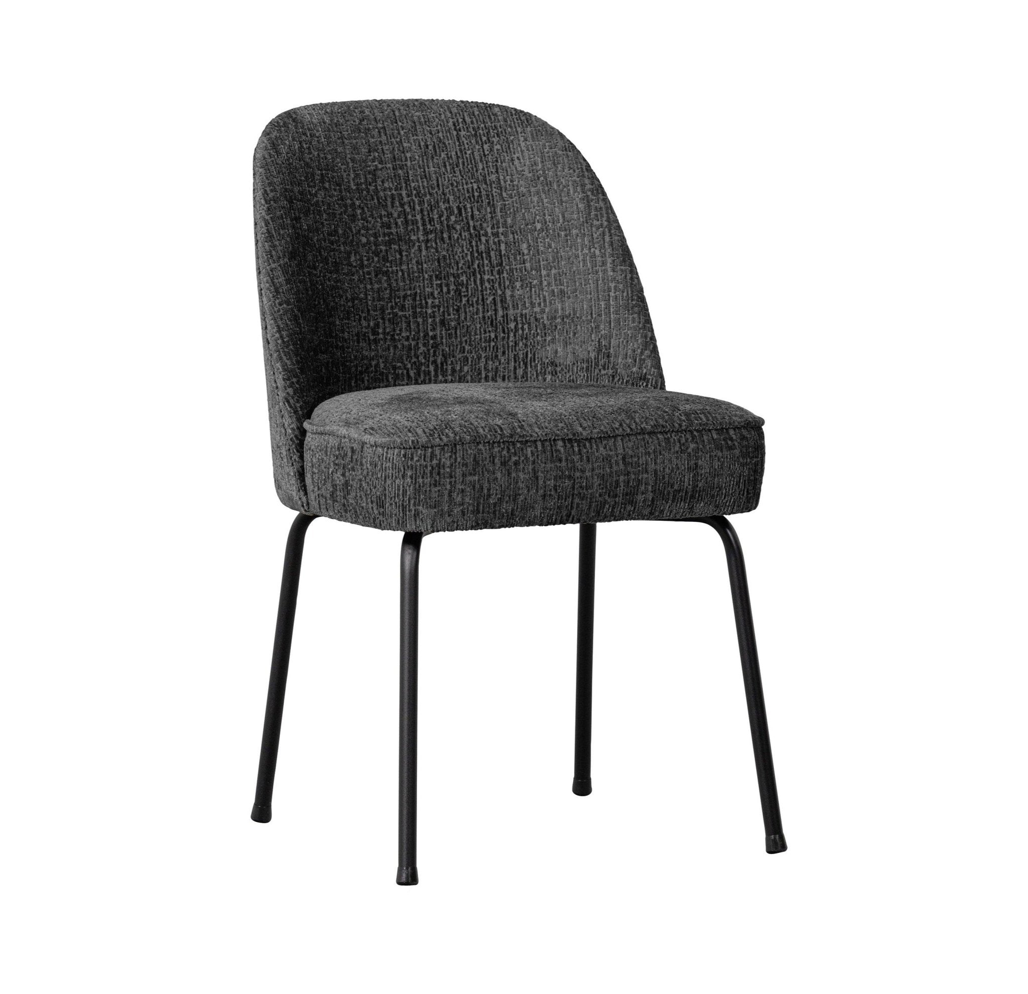 Krzesło welurowy VOGUE STRUCTURE MOUNTAIN szary Be Pure Eye on Design