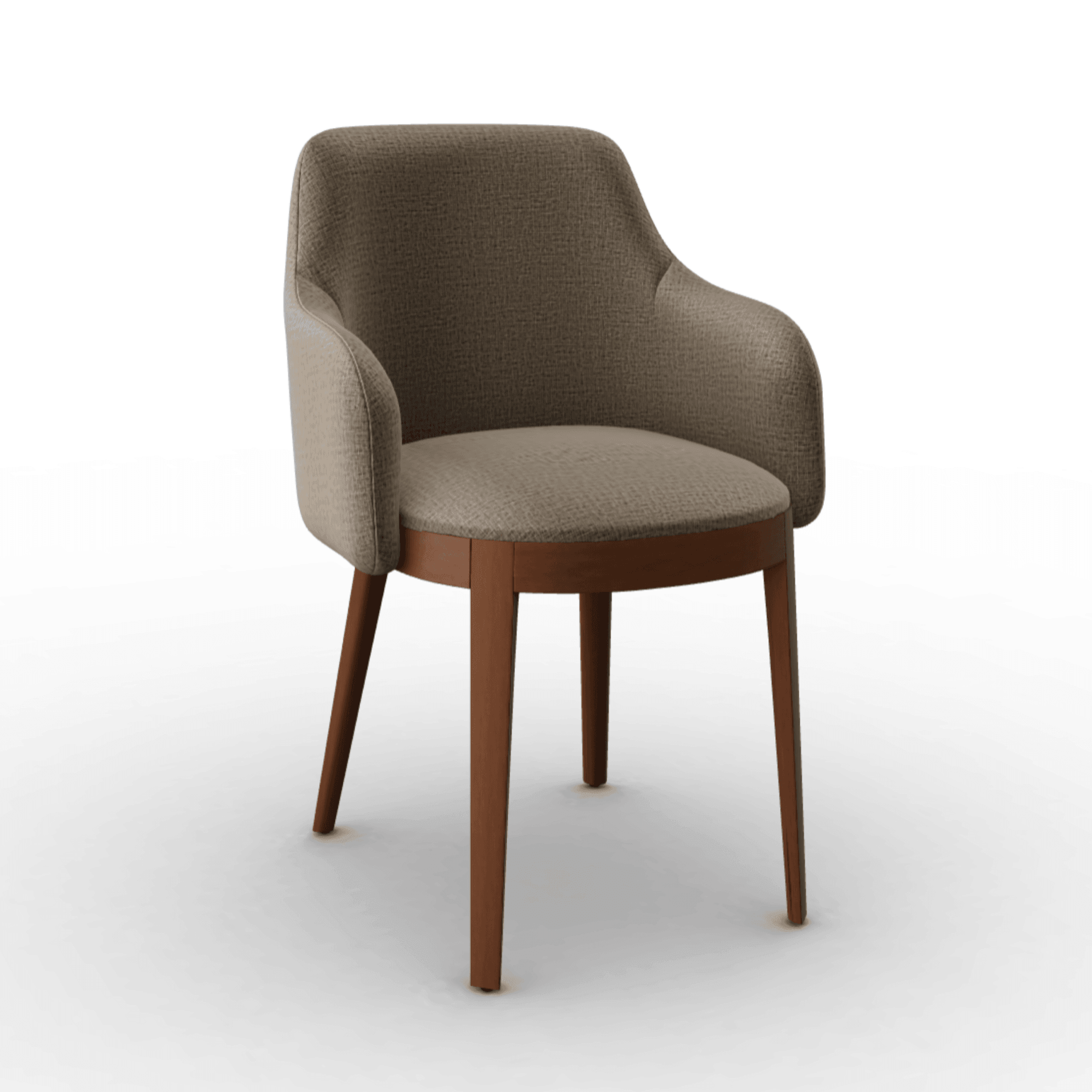 Krzesło z podłokietnikami ADÈL melanż beżowy Calligaris orzech włoski Eye on Design