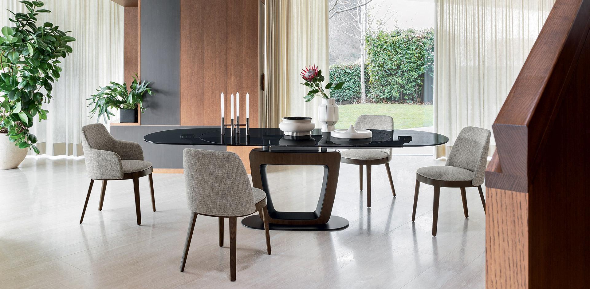 Krzesło z podłokietnikami ADÈL melanż piaskowy Calligaris Eye on Design