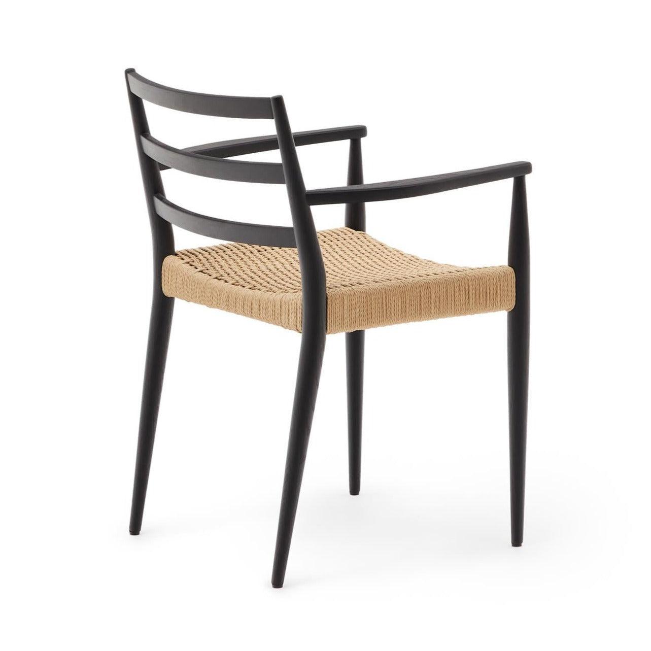 Krzesło z podłokietnikami ANALY czarne drewno dębowe La Forma Eye on Design