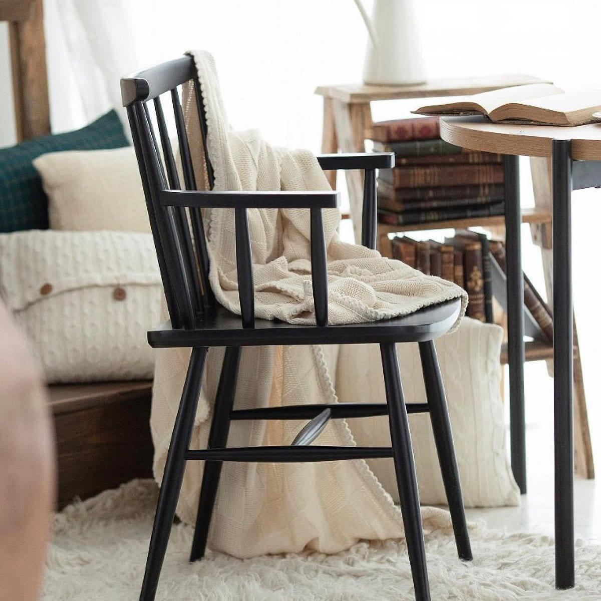 Krzesło z podłokietnikami WAND B-1102/1 lite drewno bukowe Fameg Eye on Design