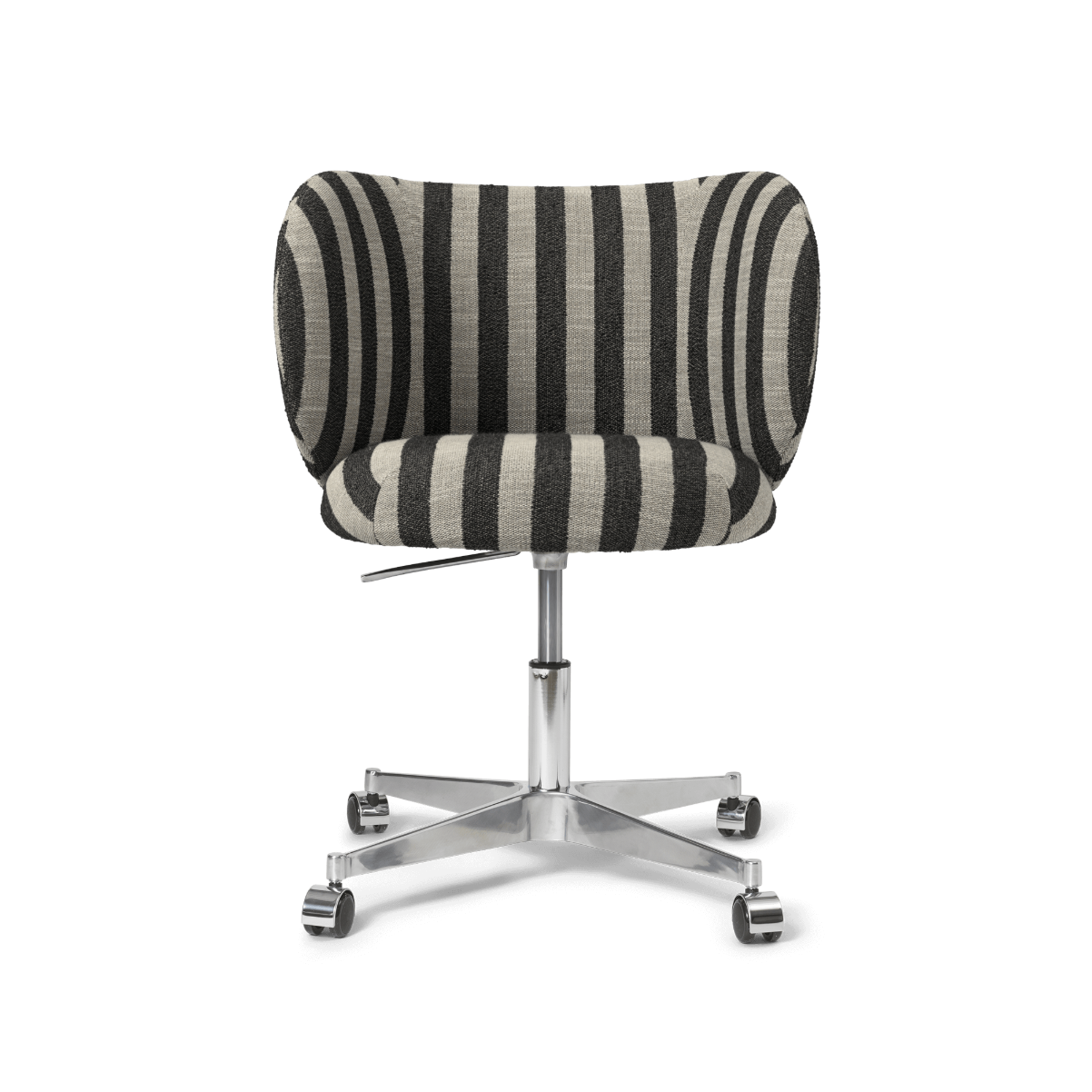 RICO Louisiana Office Chair with Armrests Black with Sand