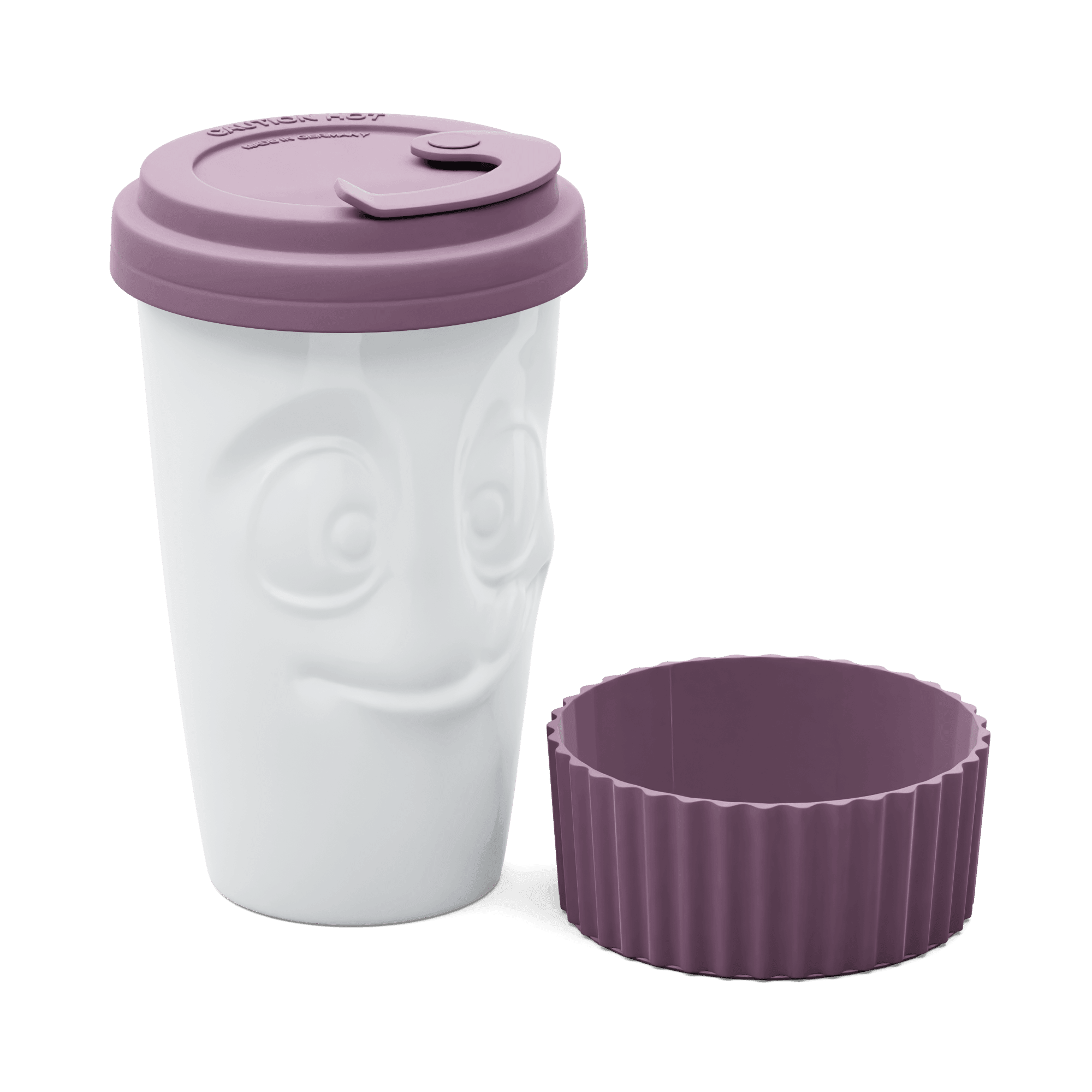 Kubek z pokrywką TASTY amarantowy 58products Eye on Design