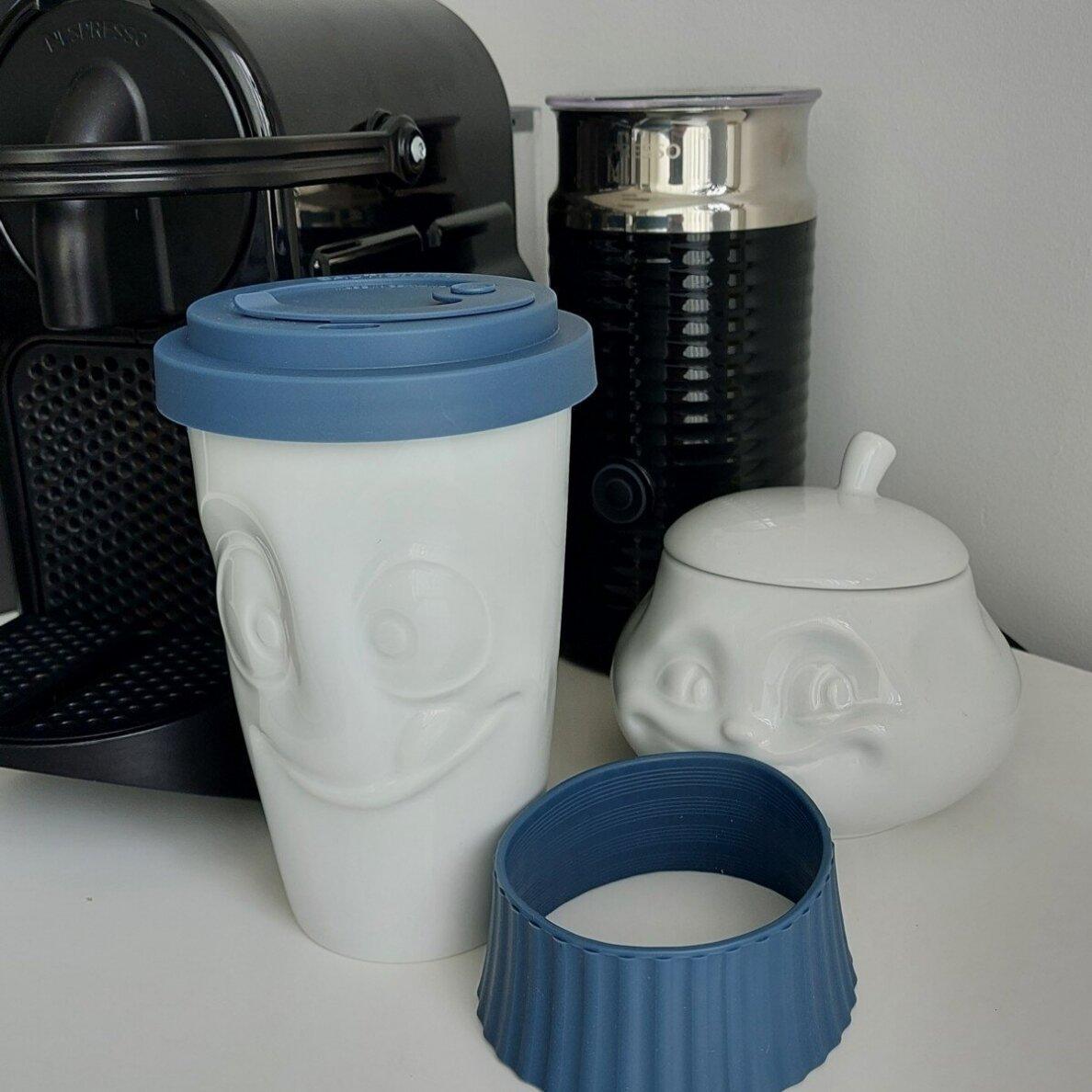 Kubek z pokrywką TASTY granatowy 58products Eye on Design