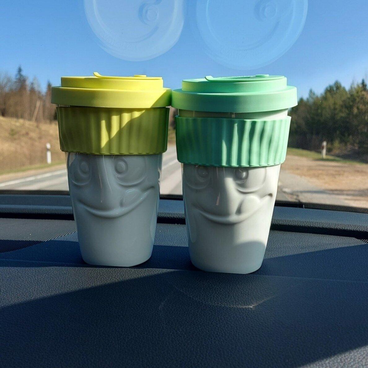 Kubek z pokrywką TASTY limonkowy 58products Eye on Design