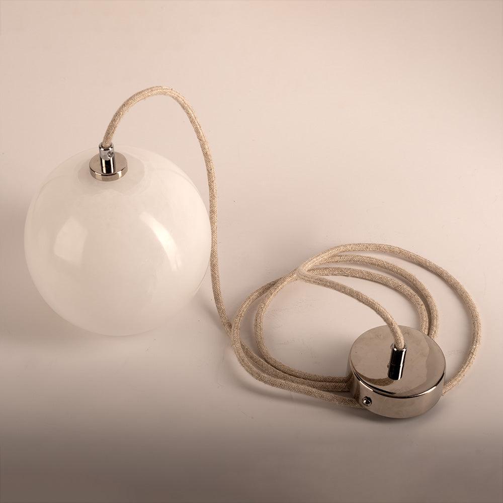 Lampa alabastrowa wisząca SELENE nikiel Embassy Interiors Eye on Design