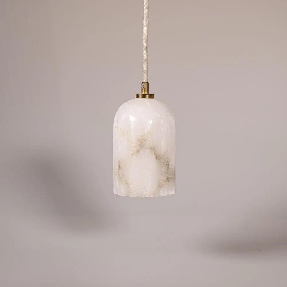 Lampa alabastrowa wisząca URANIA nikiel – Embassy Interiors