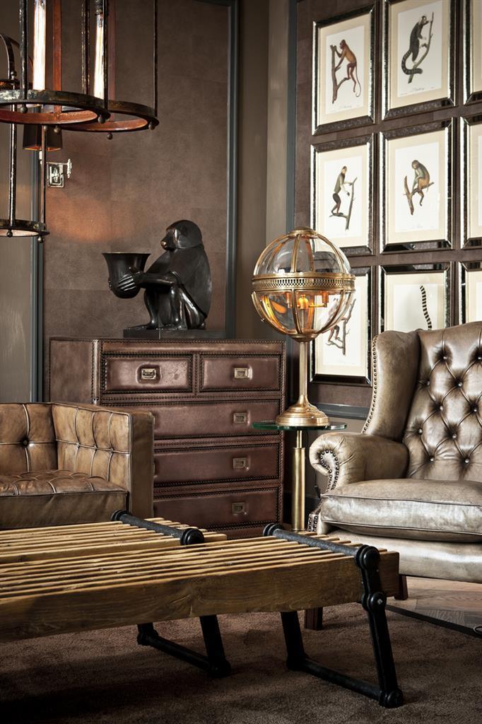 Lampa ART DECO MONKEY brązowa patyna Eichholtz Eye on Design