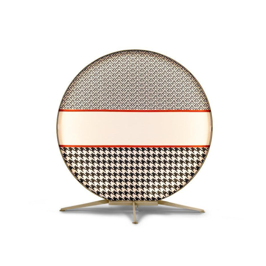 Lampa BABU MEDIUM szampański Contardi ciemnopomarańczowa welurowa wstążka bez dodatkowych akcesoriów Eye on Design