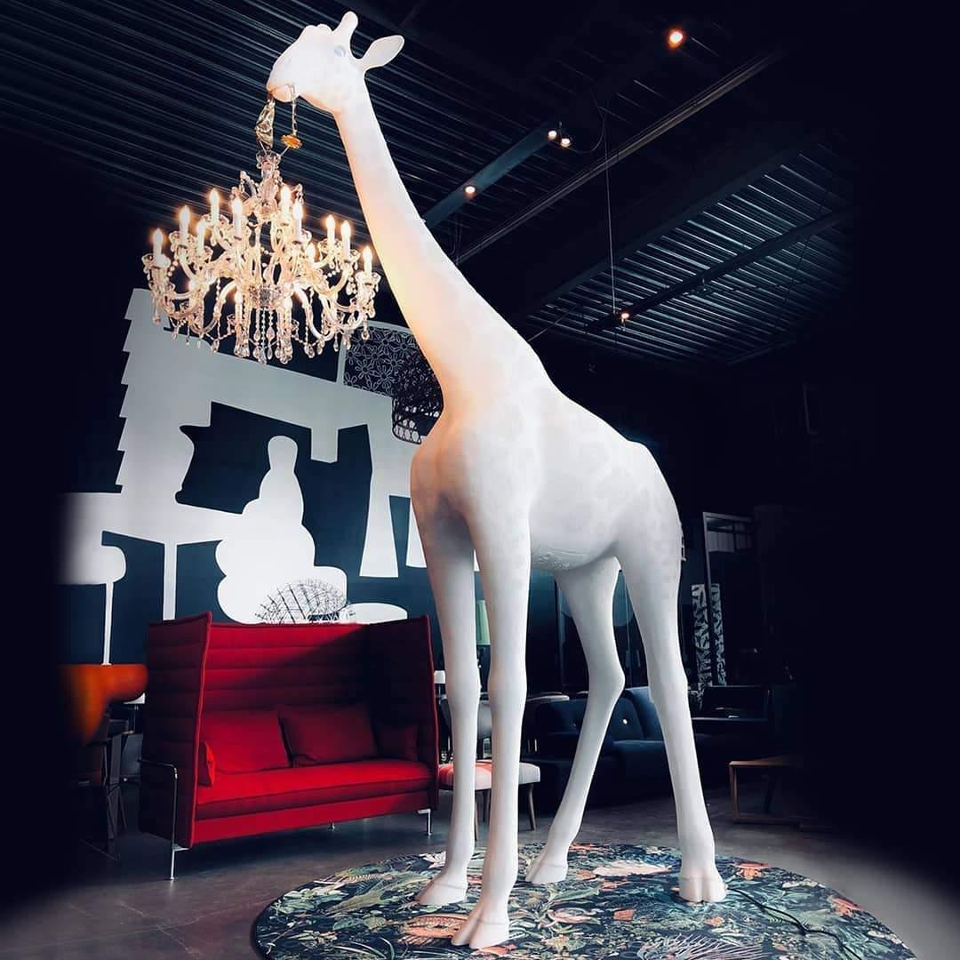 Lampa GIRAFFE IN LOVE XL biała Qeeboo Eye on Design