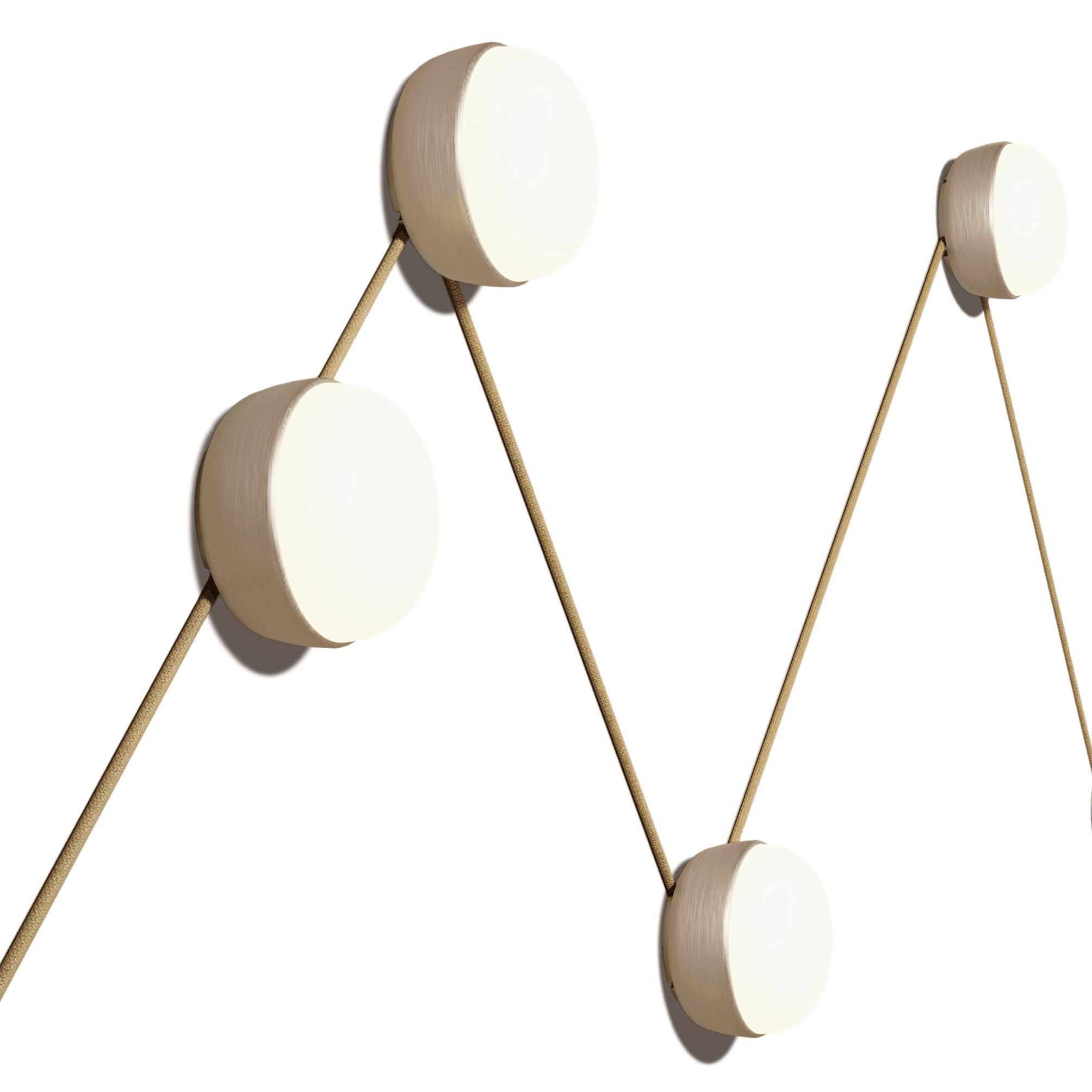 Lampa modułowa KIKI CONNECT satynowy złoty Contardi Eye on Design