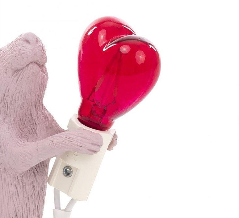 Lampa MOUSE STEP LOVE delikatny róż Seletti Eye on Design