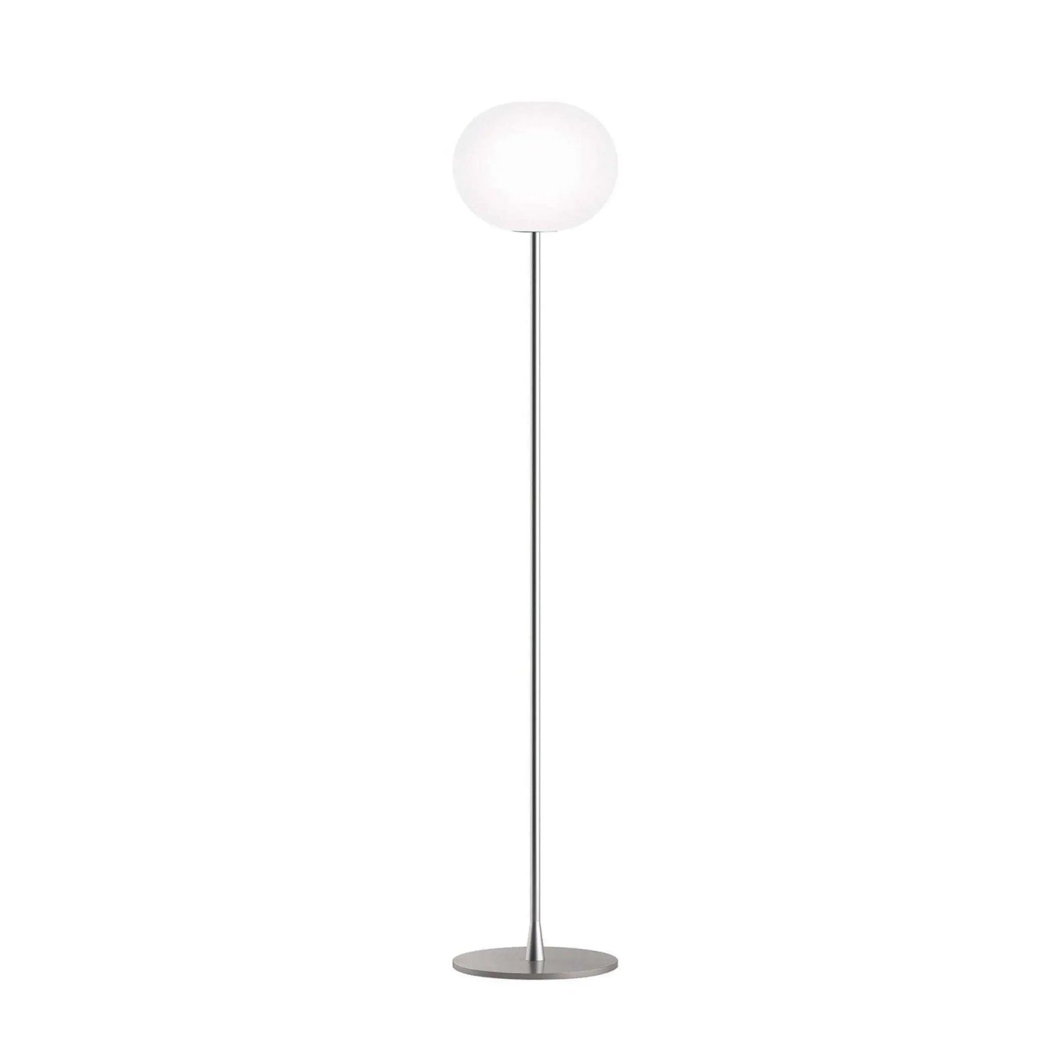 Lampa podłogowa GLO-BALL srebrny – Flos