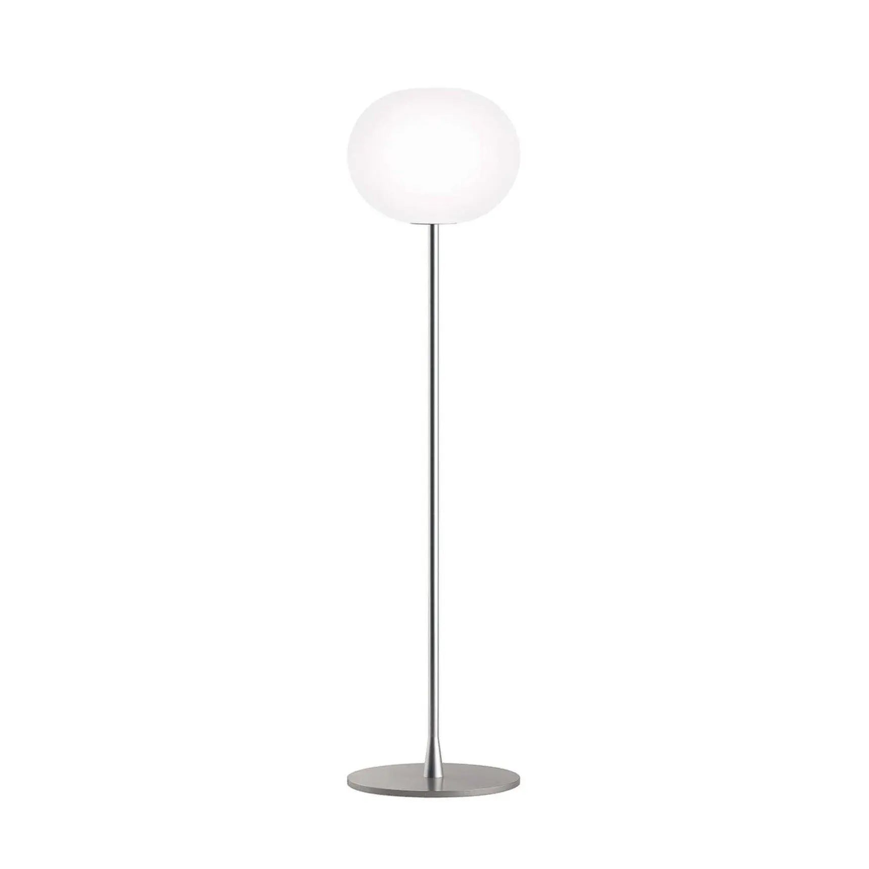 Lampa podłogowa GLO-BALL srebrny – Flos