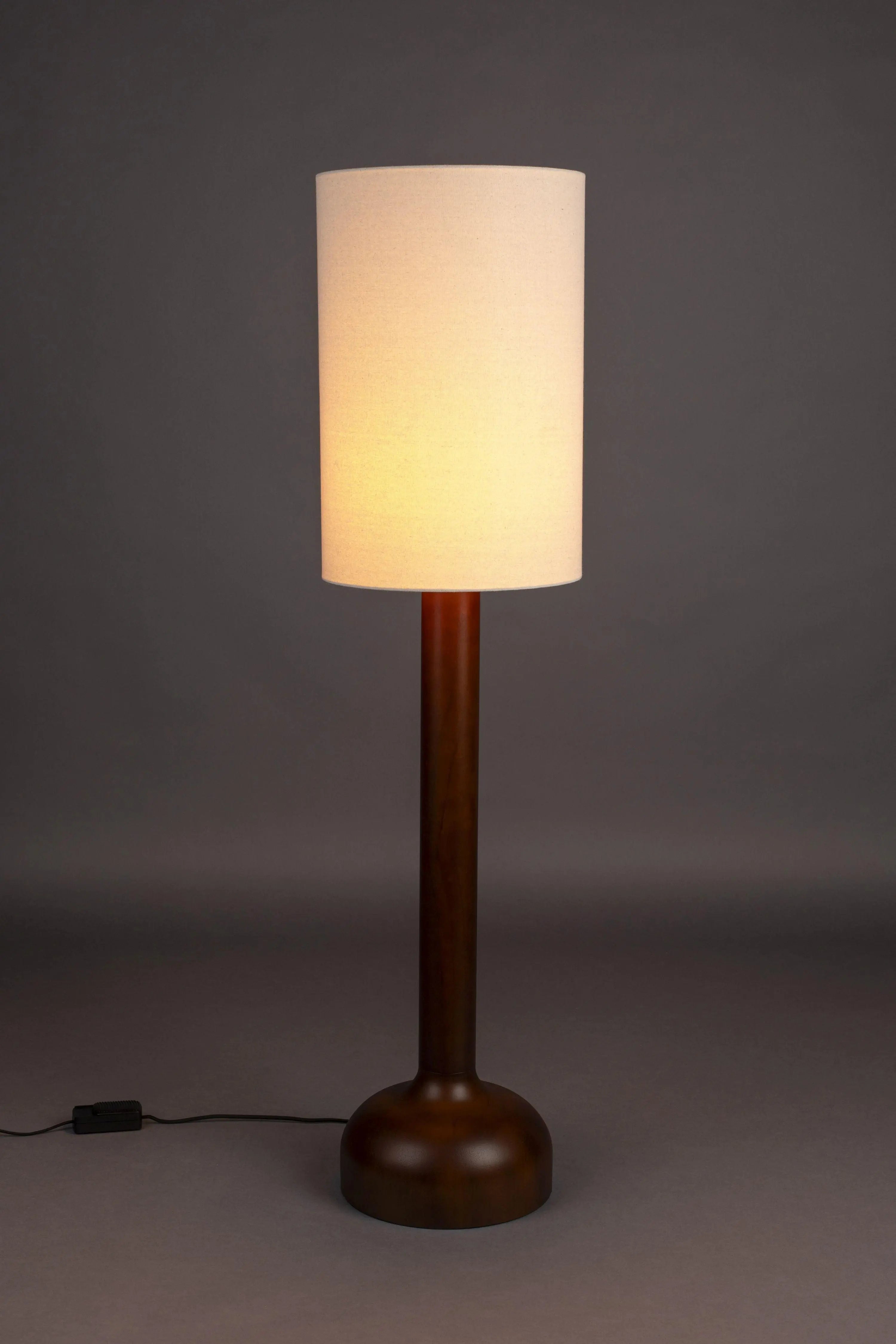 Lampa podłogowa JONES drewno kauczukowe – Dutchbone