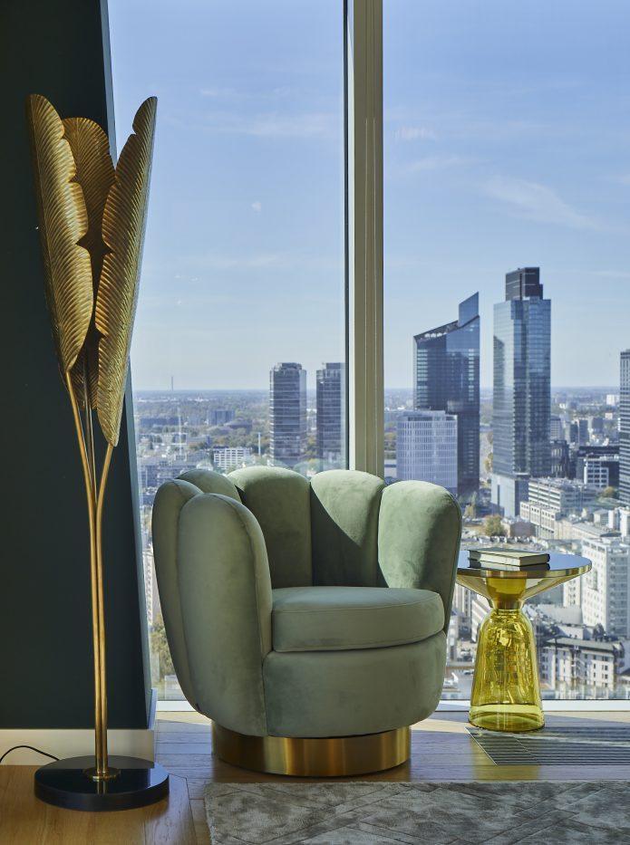 Lampa podłogowa PLANTAIN mosiężny Eichholtz Eye on Design