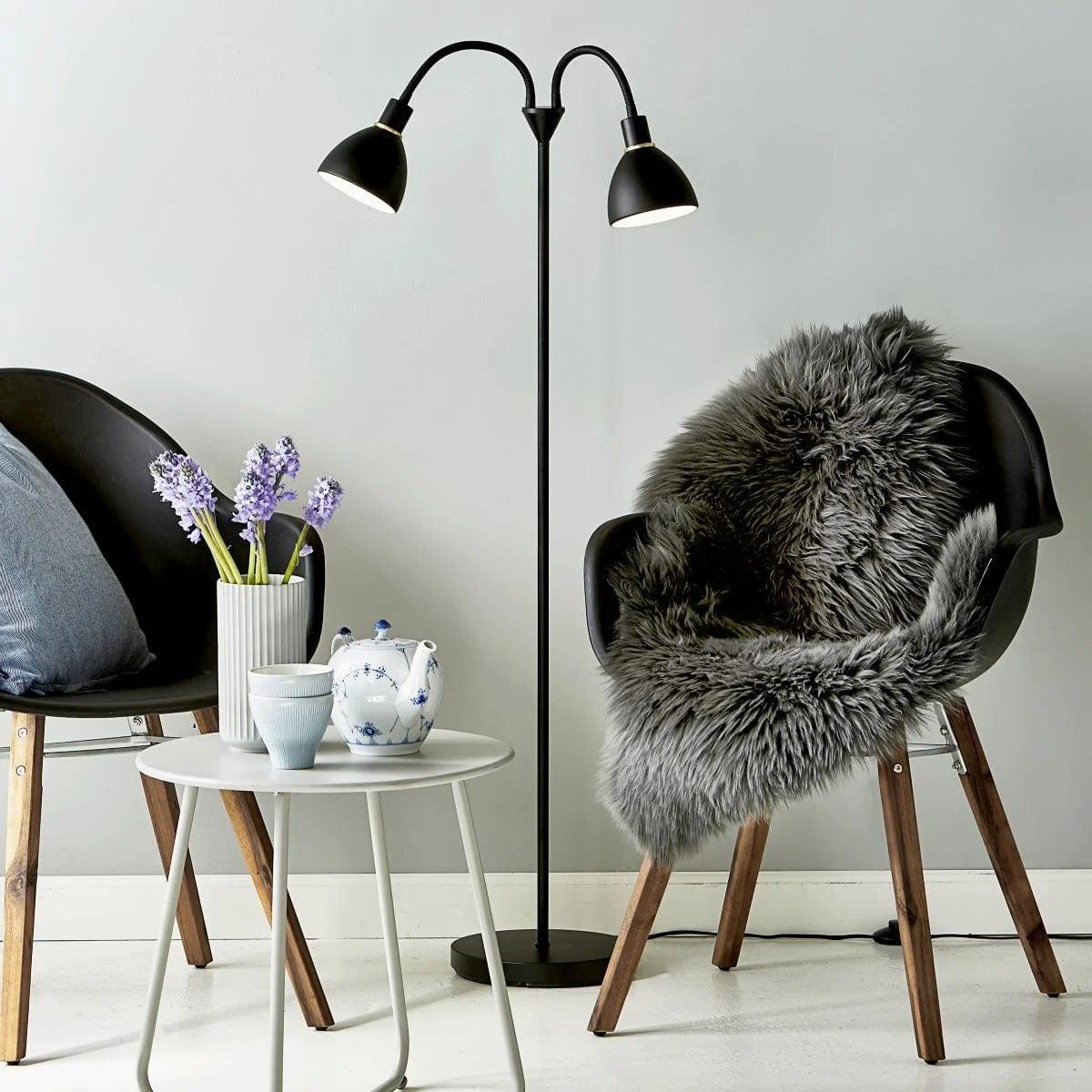 Lampa podłogowa podwójna RAY czarny Nordlux Eye on Design