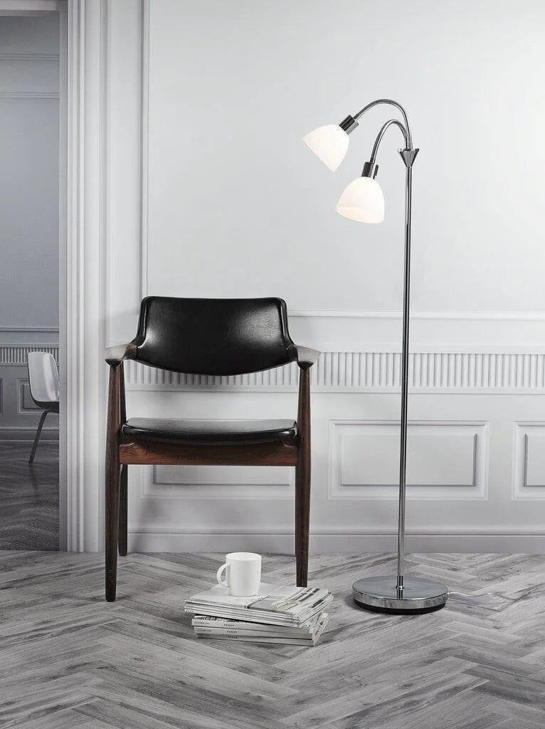 Lampa podłogowa podwójna RAY srebrny Nordlux Eye on Design