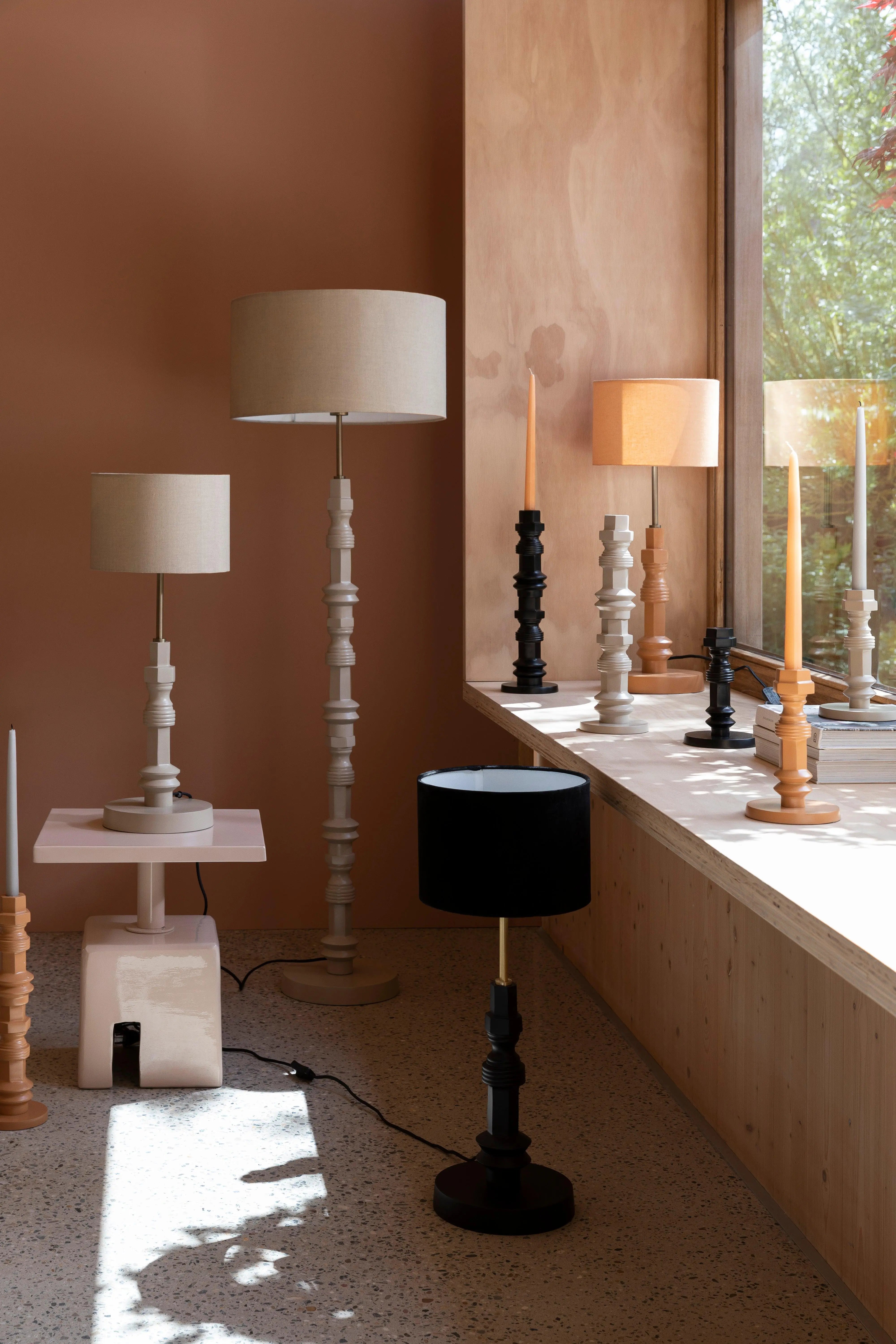 Totem Floor Lamp Beige Zuiver Eye on Design