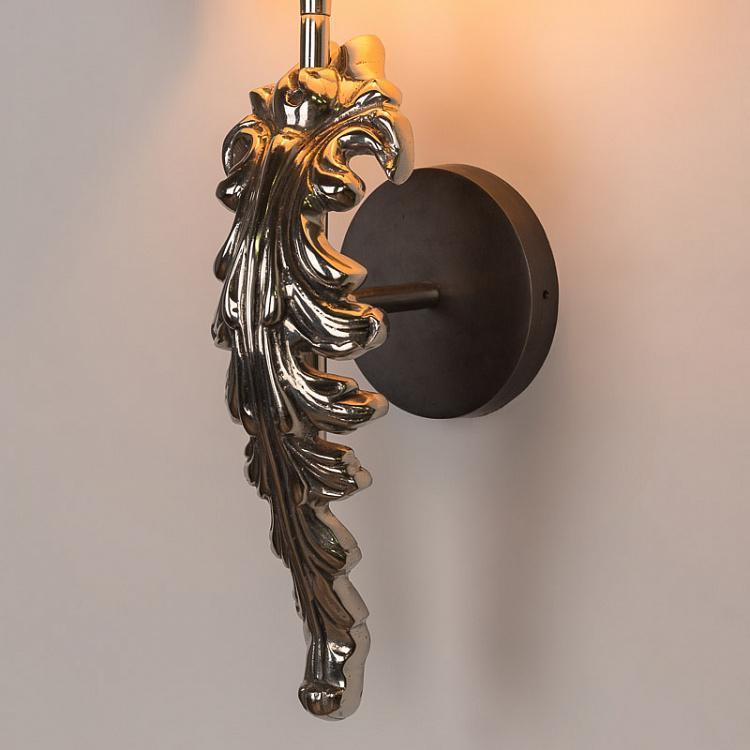 Lampa ścienna BEAU SITE srebrny z czarnym kloszem Eichholtz Eye on Design