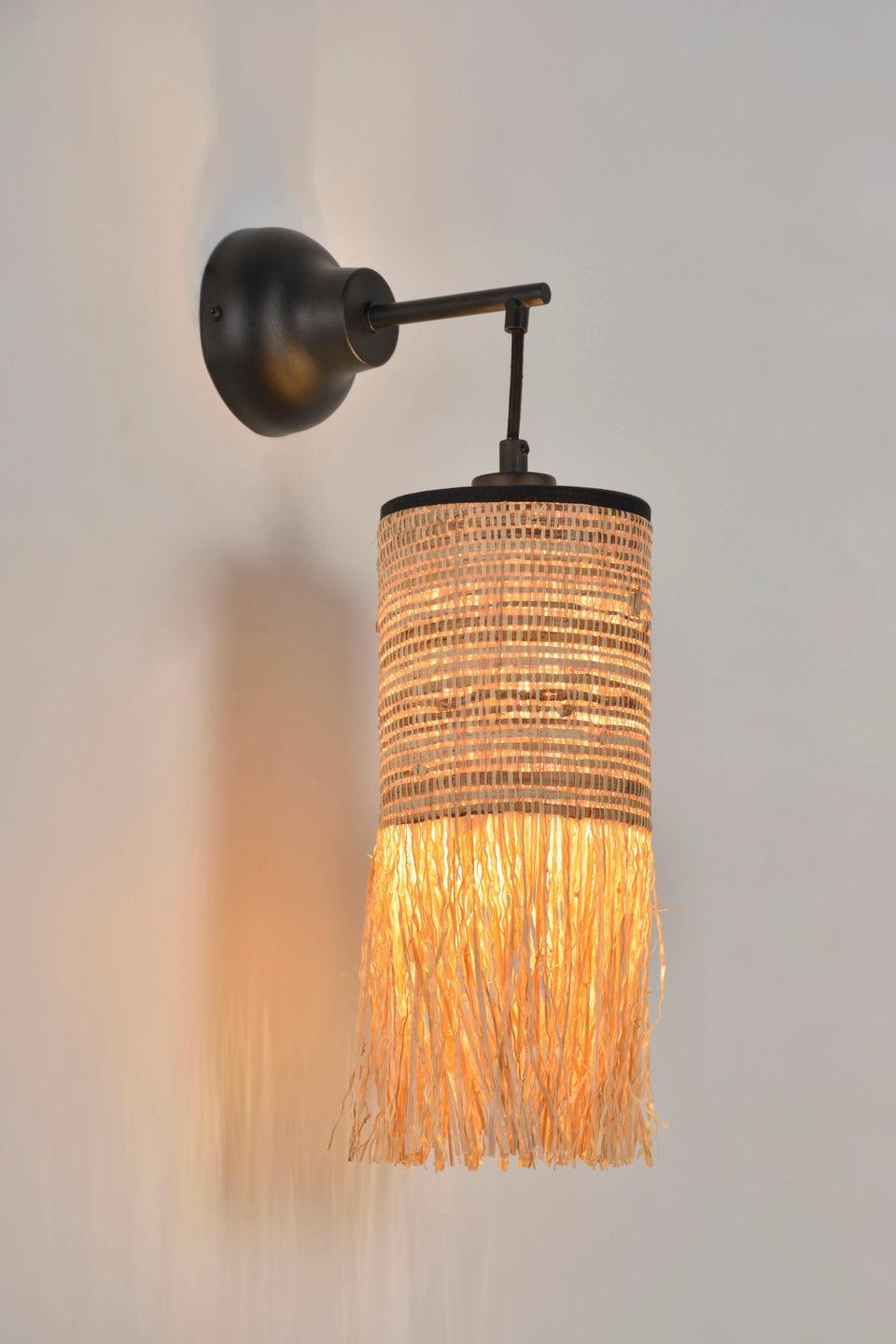 Lampa ścienna FORMENTERA bananowiec i rafia Market Set Eye on Design