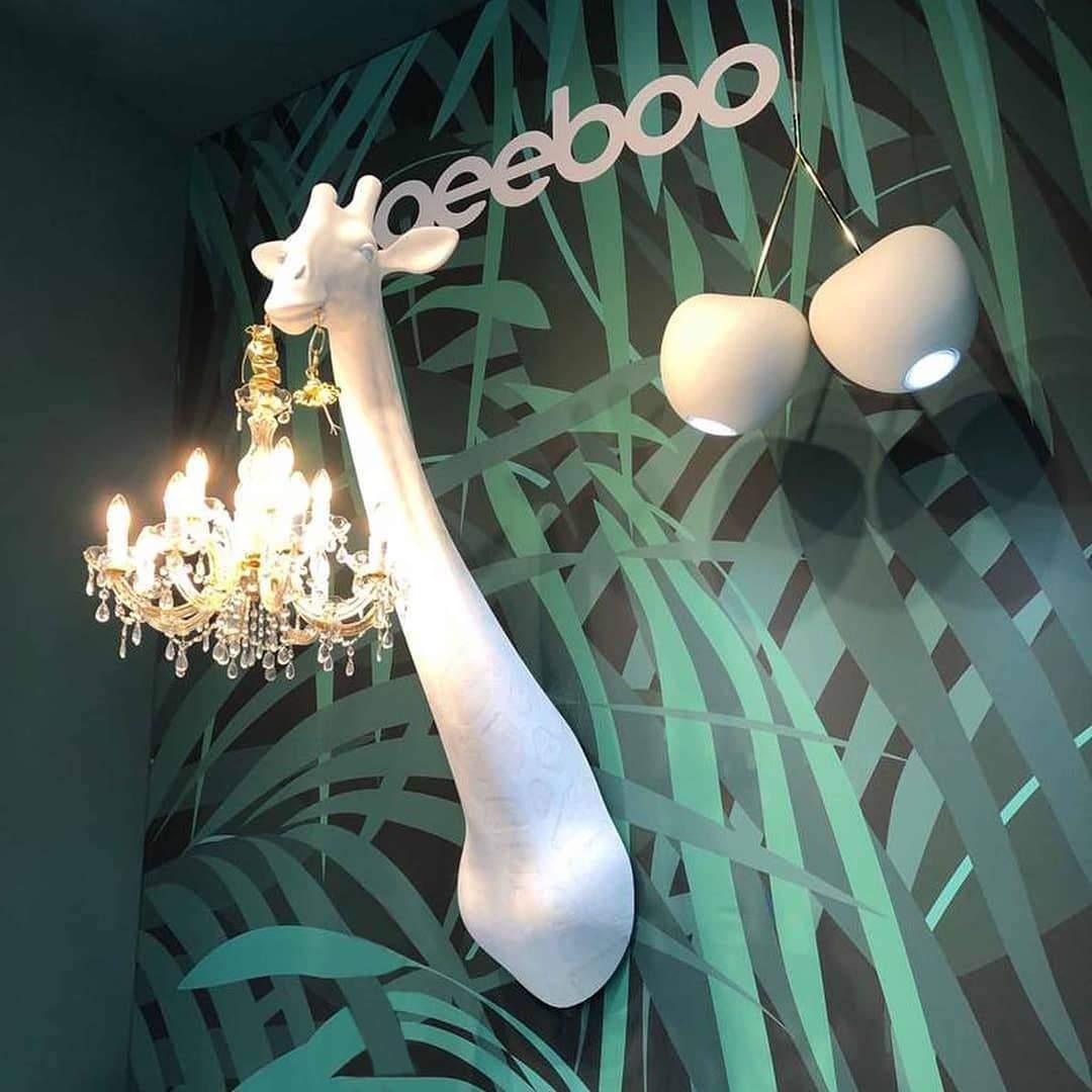 Lampa ścienna GIRAFFE IN LOVE czarna Qeeboo Eye on Design