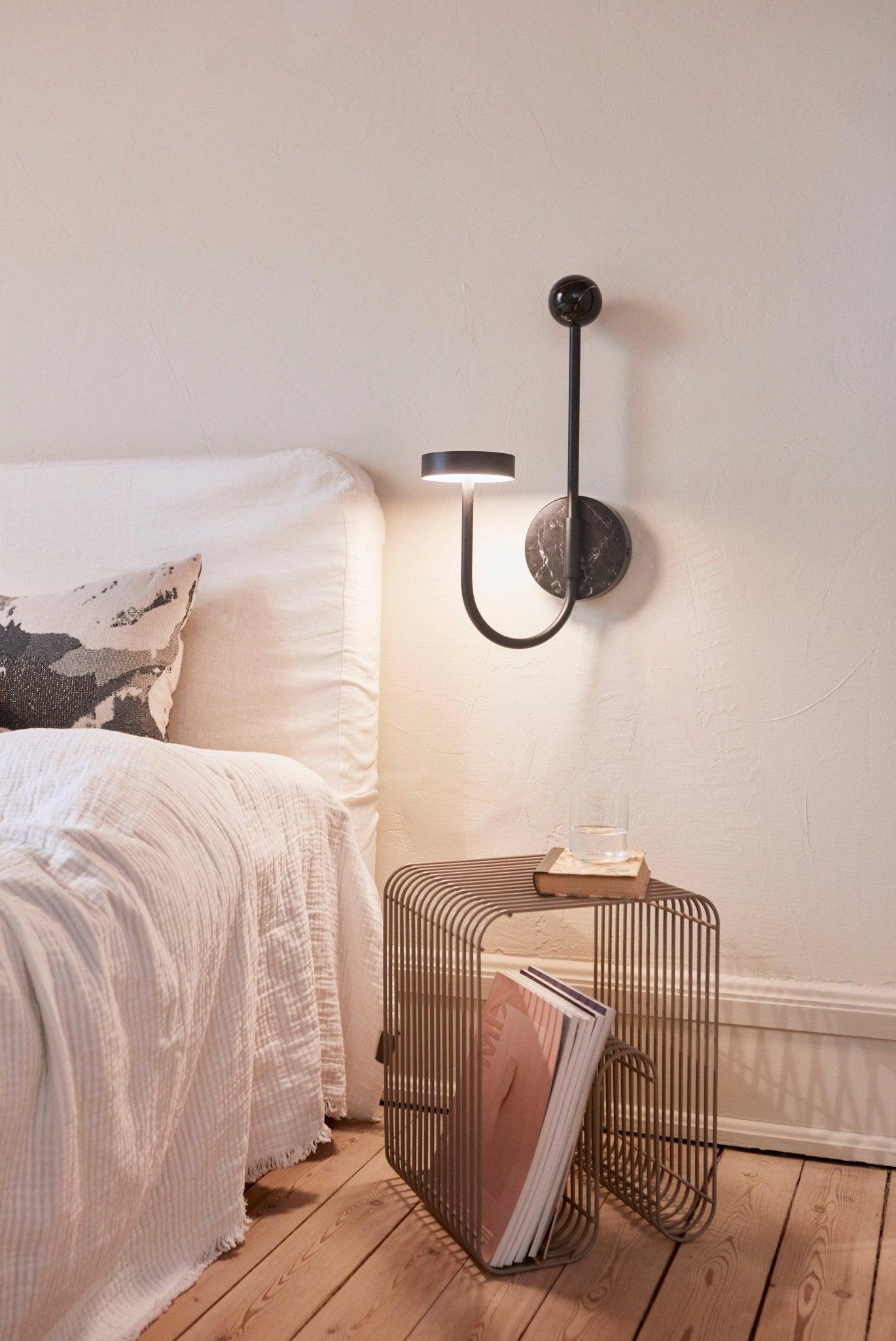 Lampa ścienna GRASIL czarny marmur AYTM Eye on Design