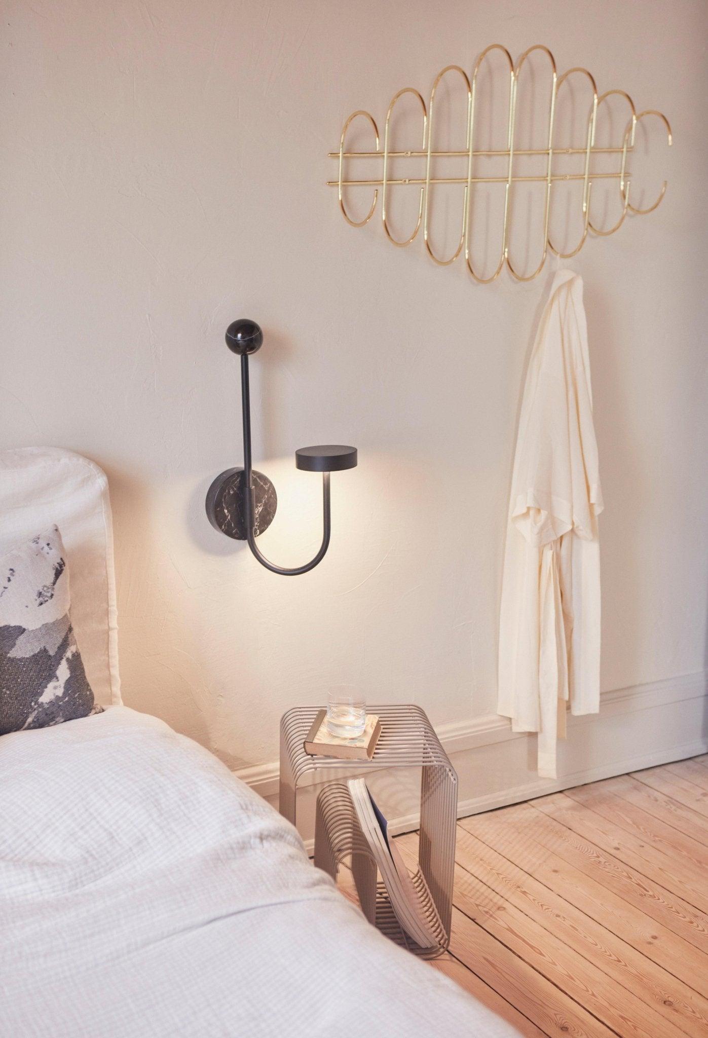 Lampa ścienna GRASIL czarny marmur AYTM Eye on Design