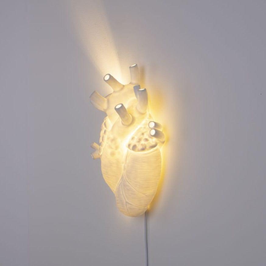 Lampa ścienna HEART biała porcelana Seletti Eye on Design