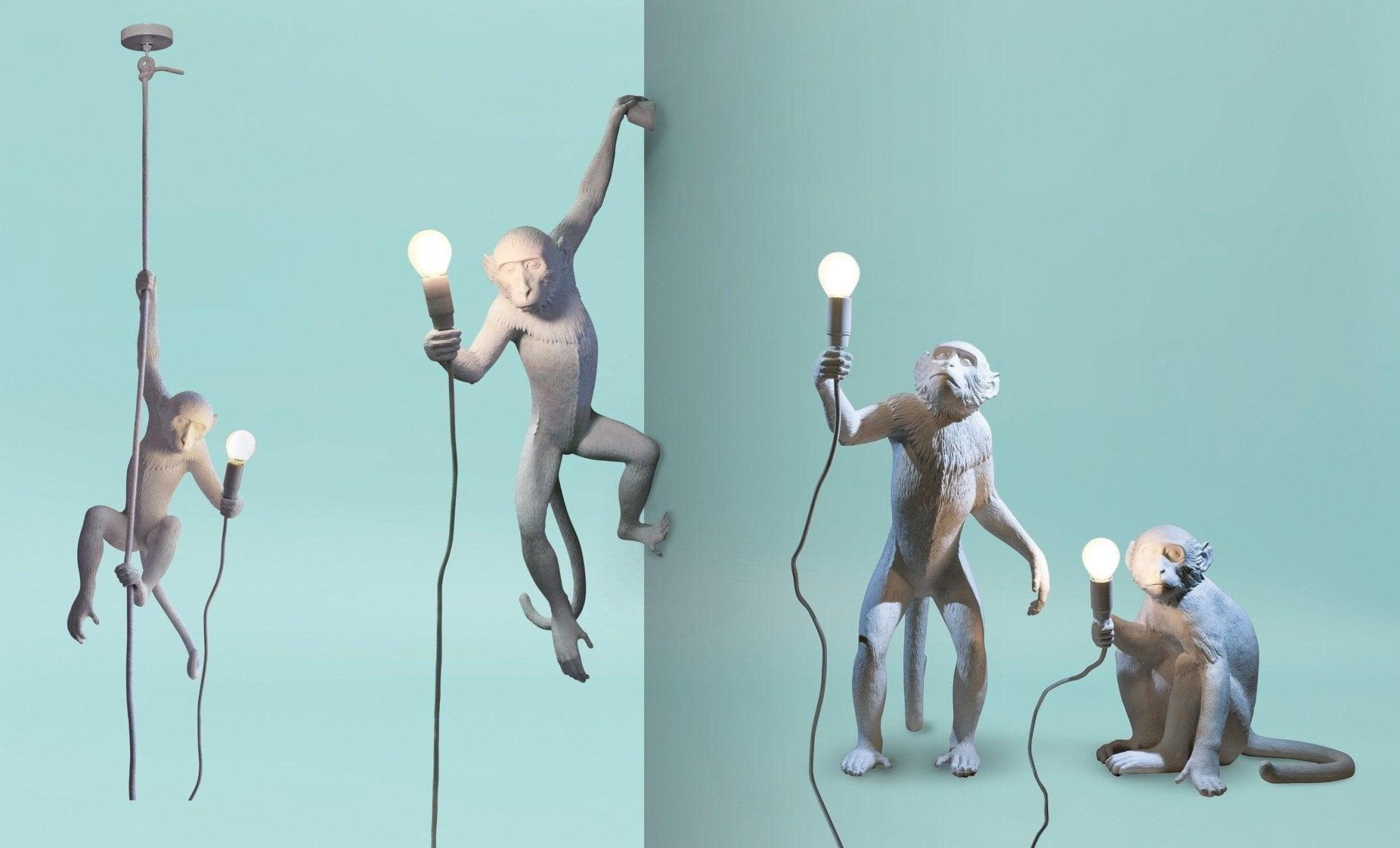 Lampa ścienna MONKEY HANGING - LEFT biały Seletti Eye on Design