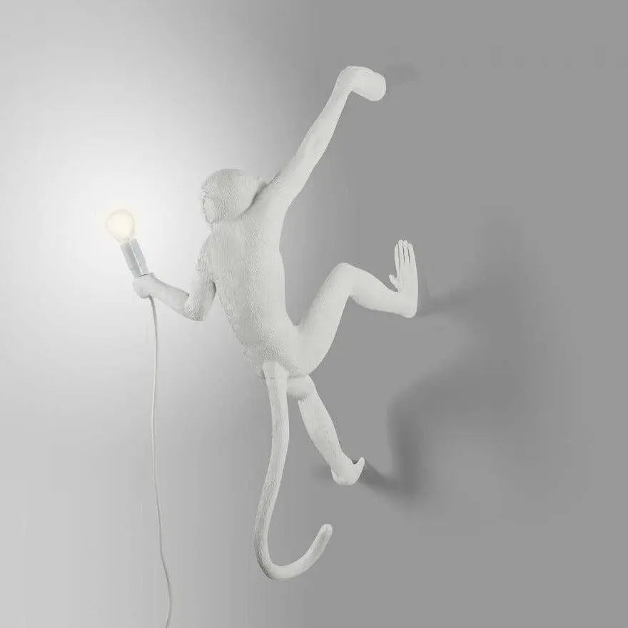 Lampa ścienna MONKEY HANGING - RIGHT biały Seletti Eye on Design