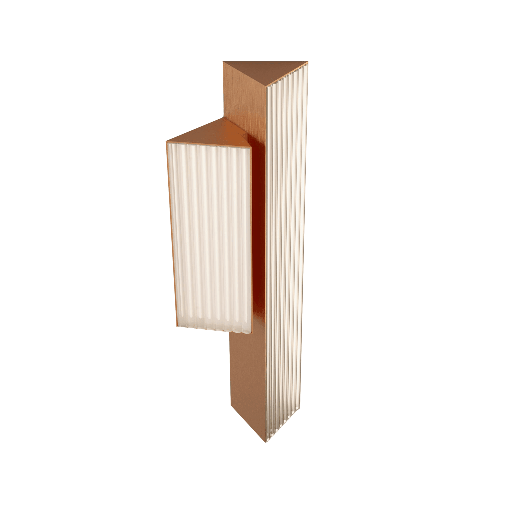 Lampa ścienna STICK DOUBLE satynowa miedź Contardi lewostronna bez opcji ściemniania Eye on Design